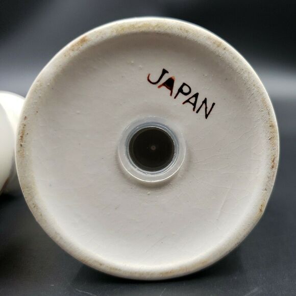 Pear Salt & Pepper Shakers W/ Handle 7 Hole Royal Taunton Autumn Fruit VTG Japan - Picture 12 of 12